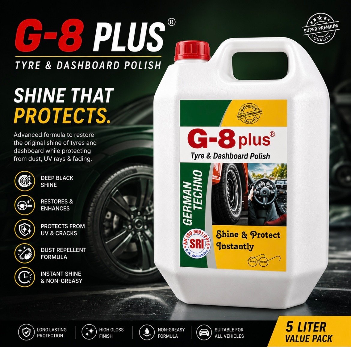 Tyre and Dashboard Polish 5 Liter